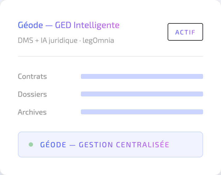 LegOmnia application